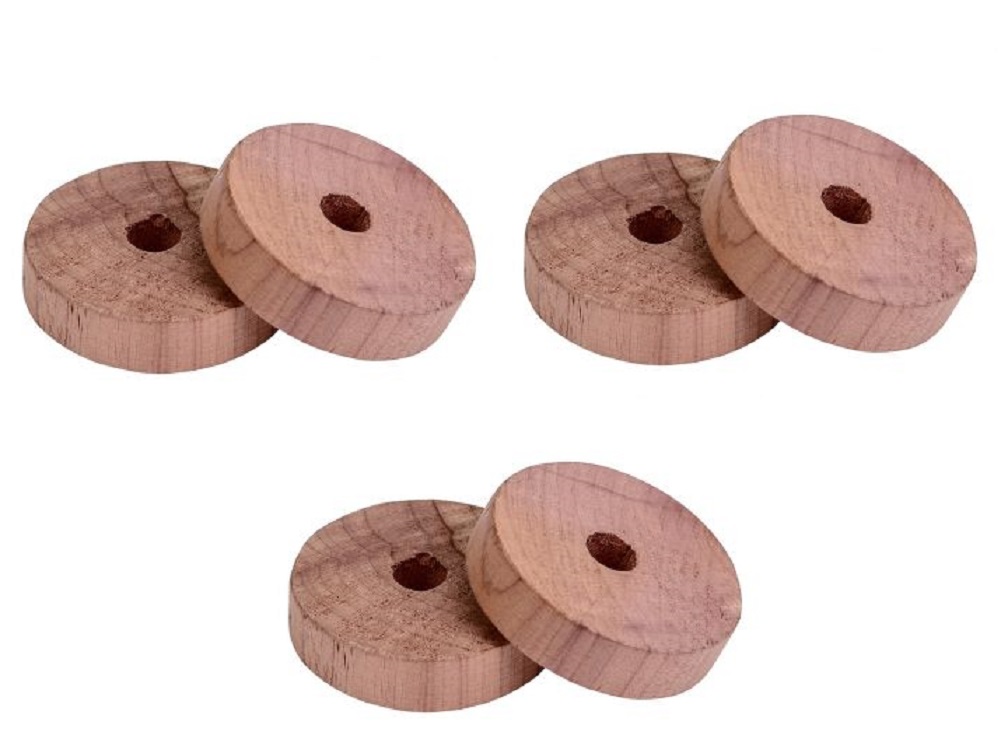 product image - Кольца из кедрового дерева для аромата Frida, 13x16х1 см, бежевый, 6 штук