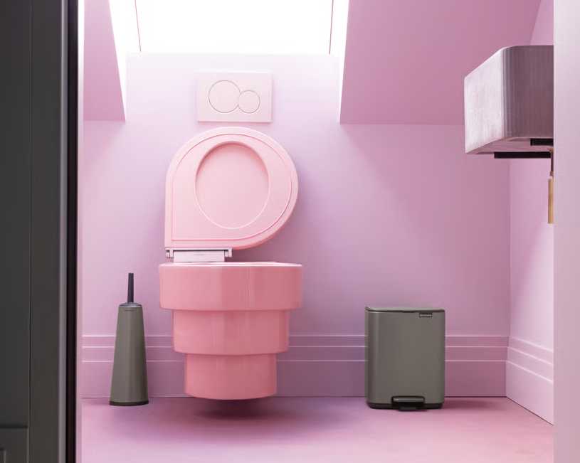 Бак для сміття Brabantia Bo Pedal Bin, об'єм 7 л, платиновий