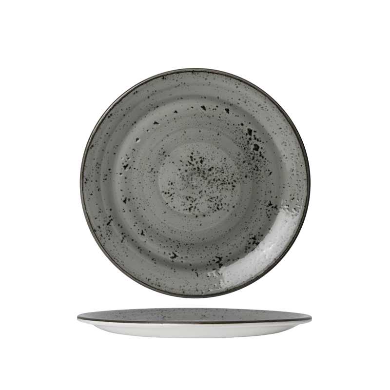 product image - Тарелка фарфоровая Steelite URBAN SMOKE, диаметр 25,25 см, серый