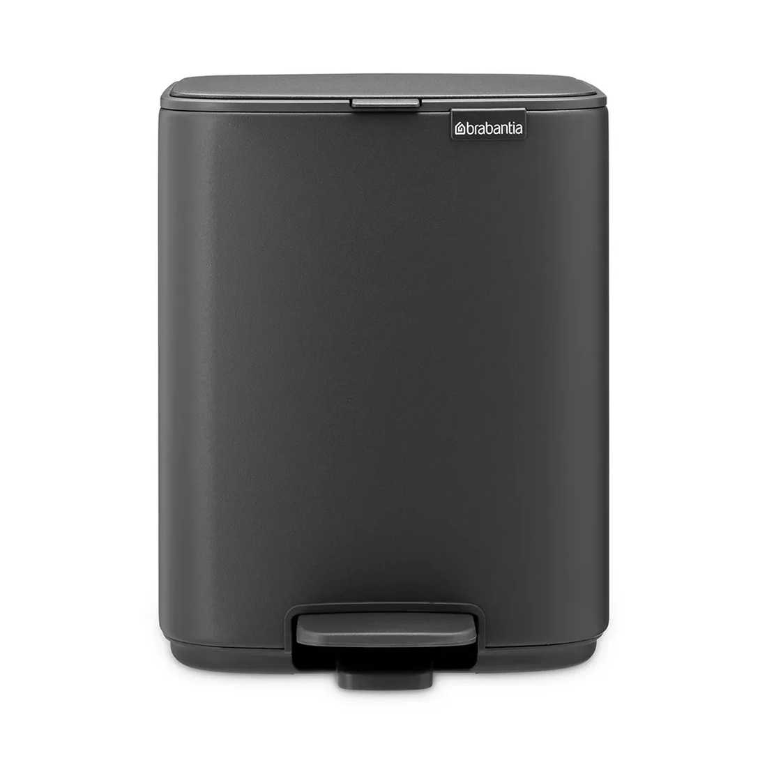 Бак для сміття Brabantia Bo Pedal Bin, об'єм 7 л, темно-сірий