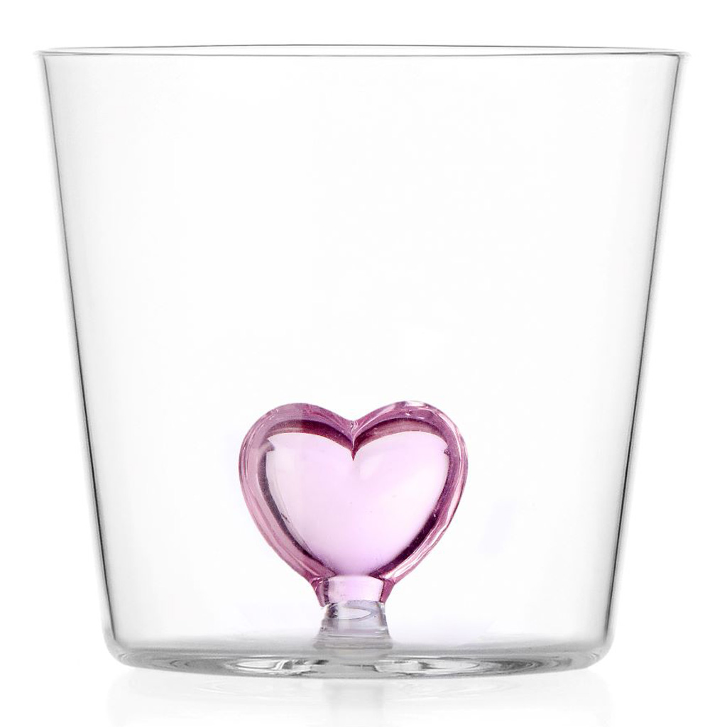 product image - Стакан розовое сердце Ichendorf Cuore, объем 0,35 л