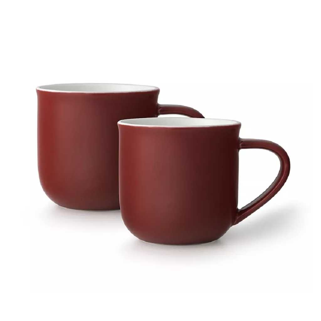 product image - Набор кружек фарфоровых Viva Scandinavia MINIMA, объем 0,35 л, клюква, 2 шт