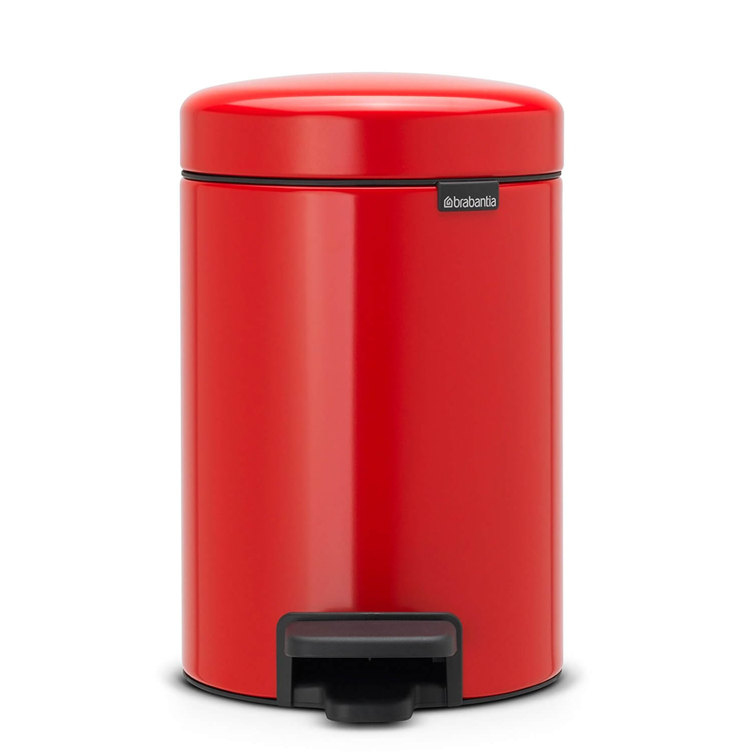 product image - Бак для сміття з педаллю Brabantia newlcon, об'єм 3 л, червоний