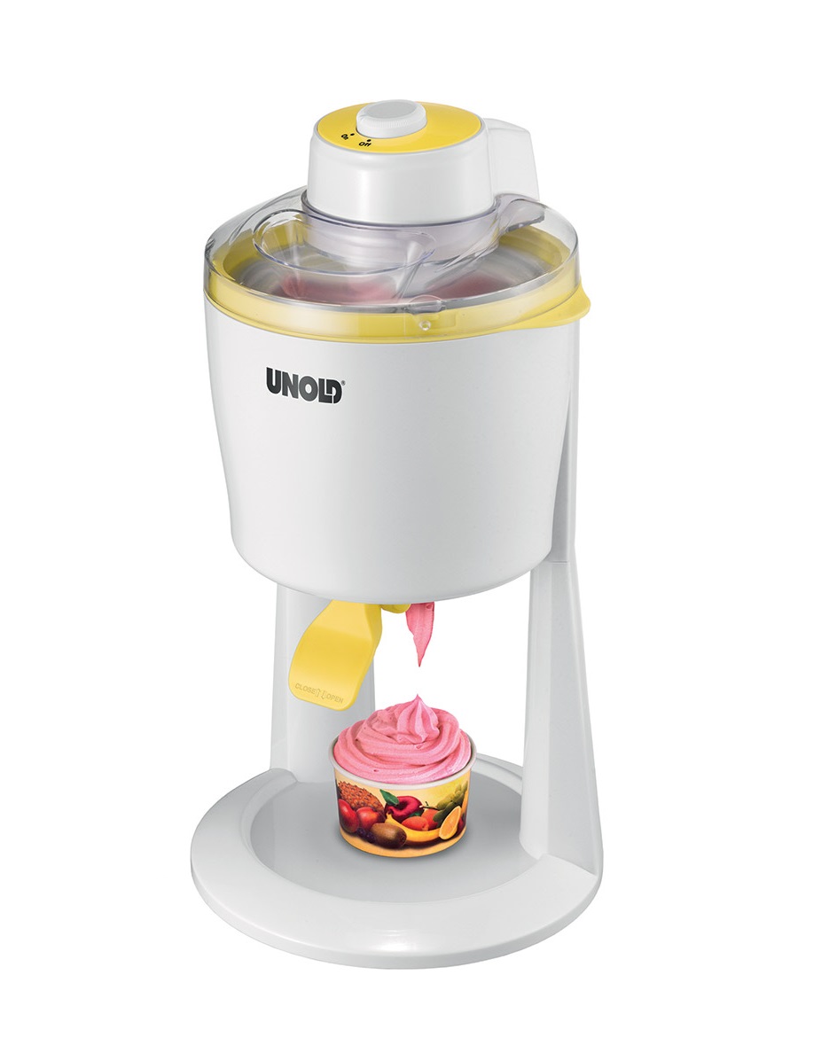 product image - Мороженица электрическая Unold Softi, мощность 18 Вт, объем 1,2 литра, белый