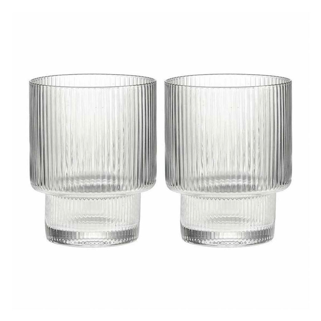 product image - Набор стаканов для воды Pozzi Milano MODERN CLASSIC, объем 0,32 л, прозрачный, 2 шт