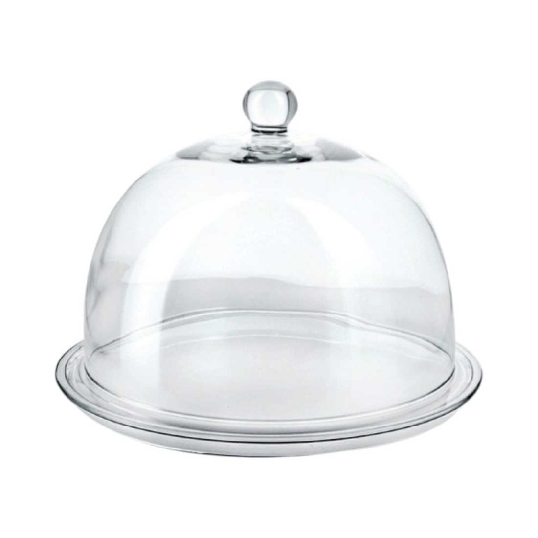 product image - Блюдо для торта с куполом Vidivi BANQUET, диаметр 32 см, прозрачный
