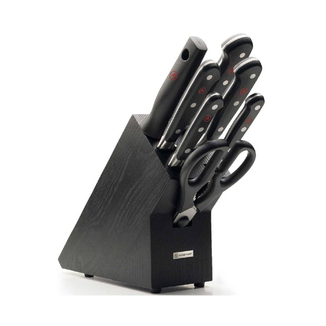 product image - Набор ножей с блоком Wuesthof CLASSIC, 7 предметов, черный