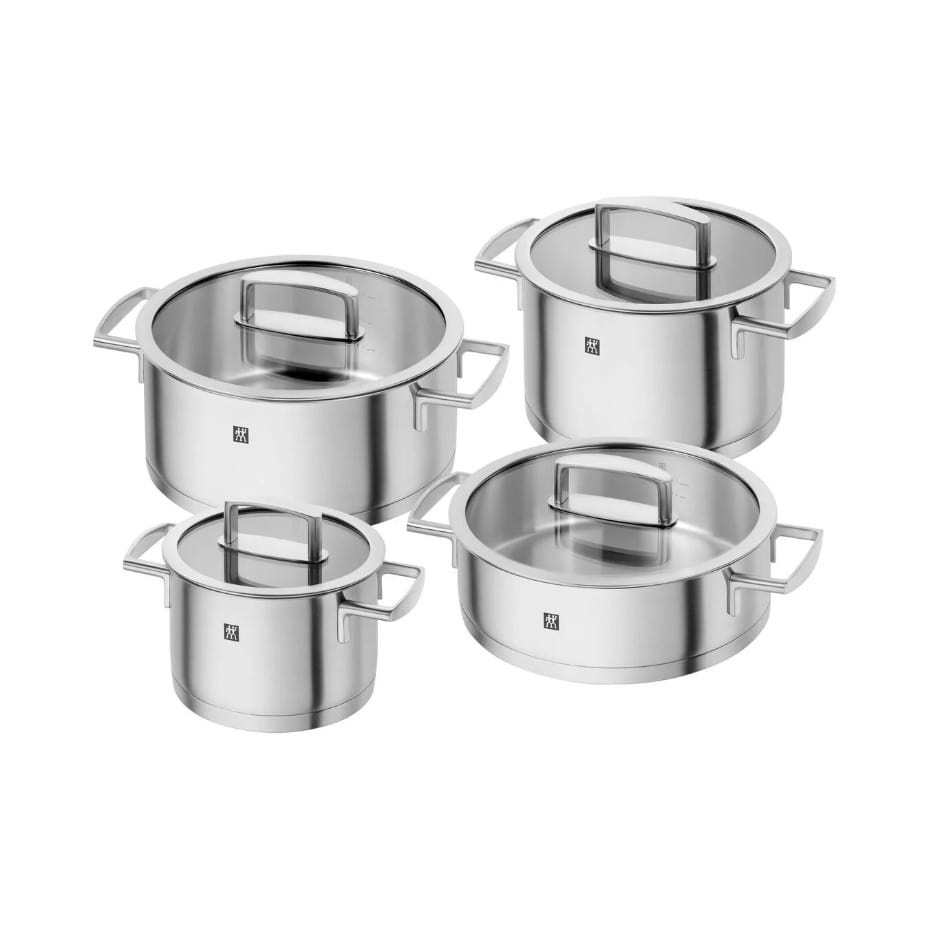 product image - Набор кастрюль с крышками Zwilling VITALITY, серебристый, 4 шт