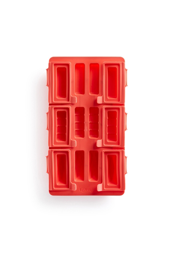 product image - Форма для мини-муссов Lekue MINI BUCHE ROUND, 29х17х3,5 см, красный
