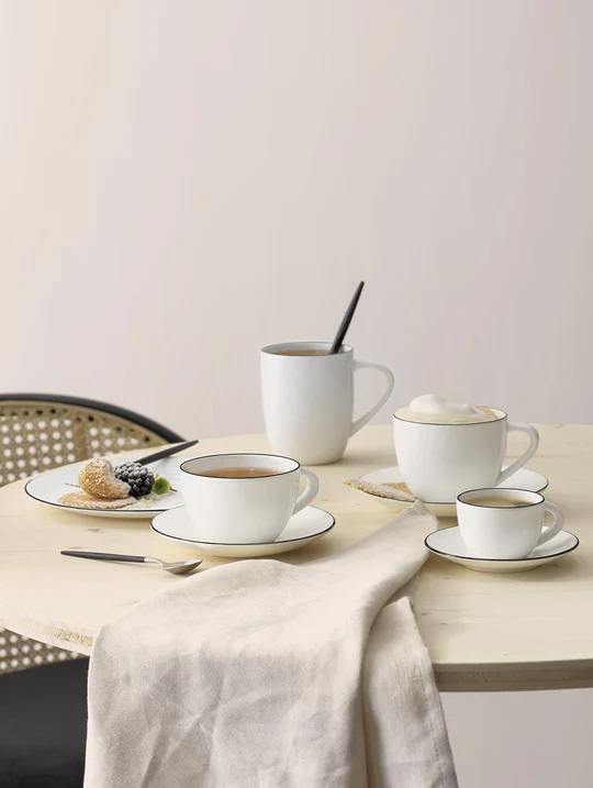 Кружка ASA Selection À table, объем 0,35 л, белый с черным