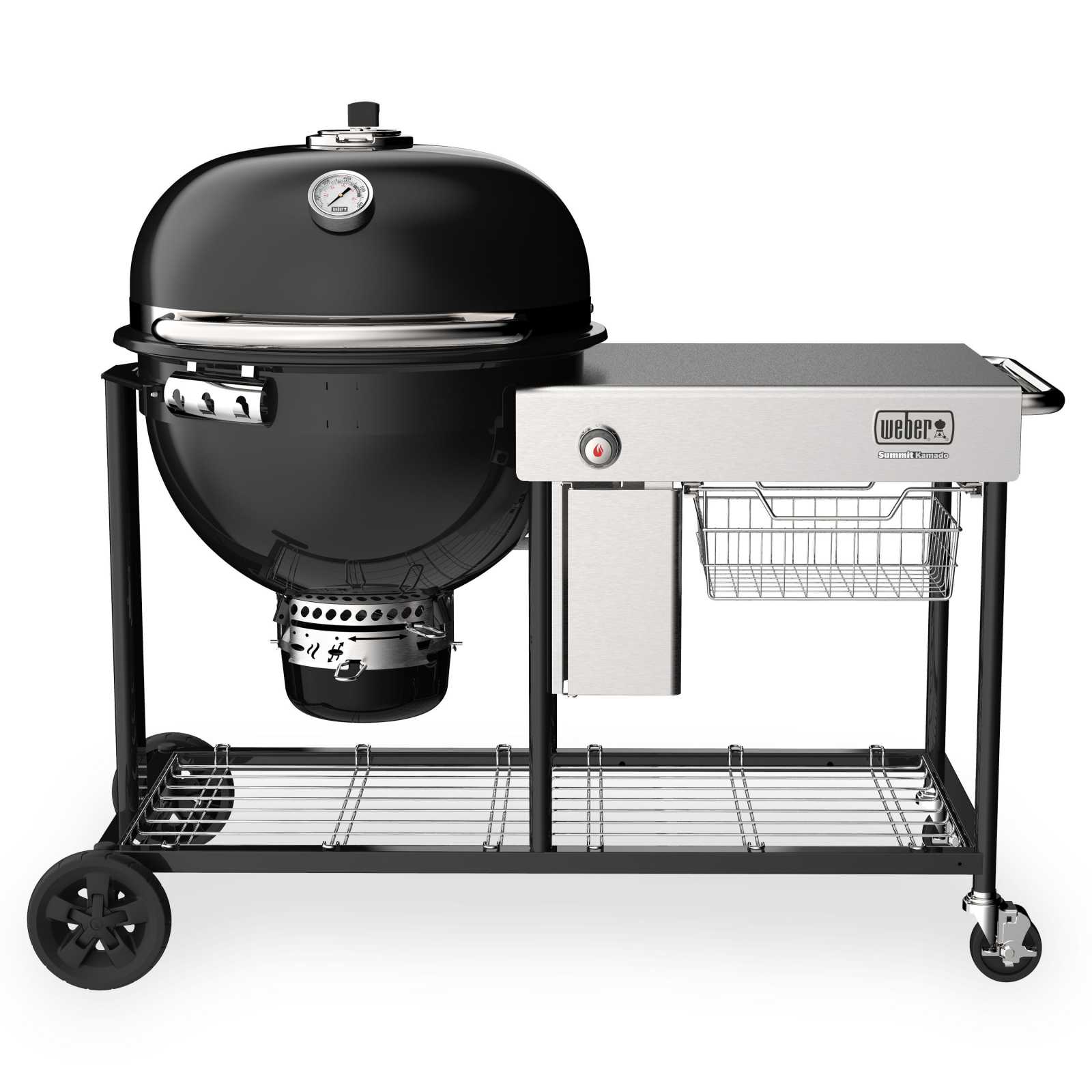 product image - Гриль угольный Weber Summit Kamado  S6 61 см, 121,1x143,7х88,9 см, черный