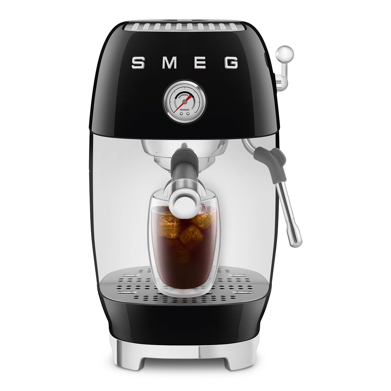 Кавоварка еспресо Smeg 50 Style, 36,4x20,5x29,5 см, чорний