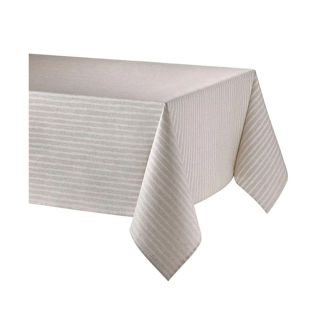 product image - Скатерть прямоугольная Atenas Iris Beige/White, размер 150х250 см