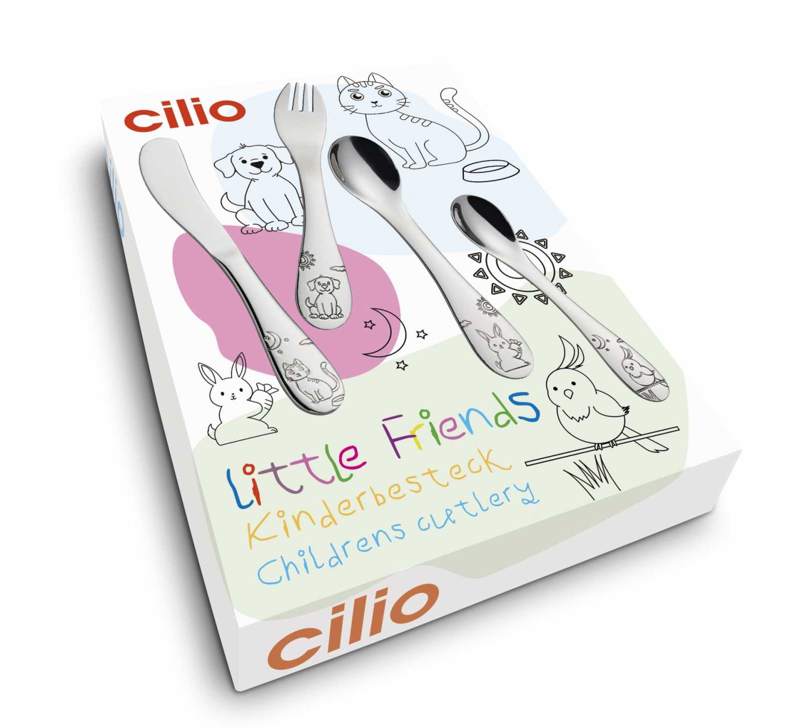 Набір дитячих столових приборів Cilio Little Friends, 4 пр.