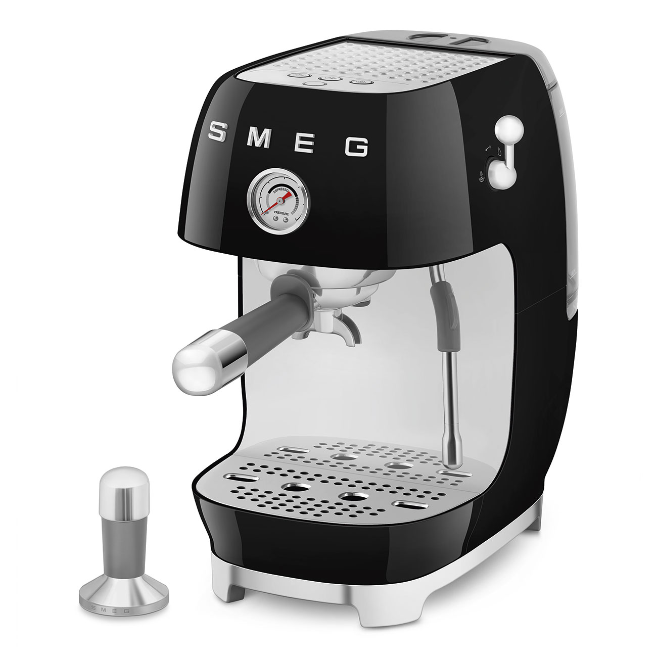 Кавоварка еспресо Smeg 50 Style, 36,4x20,5x29,5 см, чорний