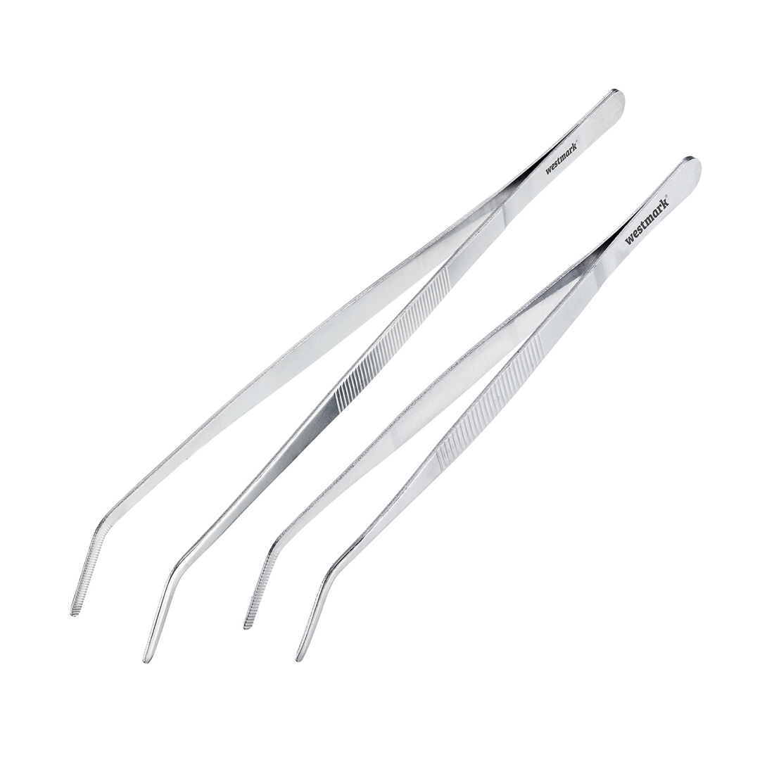 product image - Набор кухонных пинцетов Westmark, длина 17 и 29 см, серебристый, 2 шт
