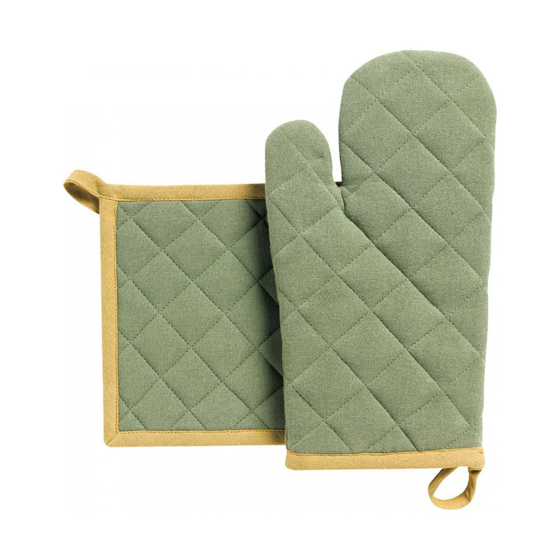 product image - Набор кухонный: варежка и прихватка Winkler GRACE, светло-зеленый, 2 предмета