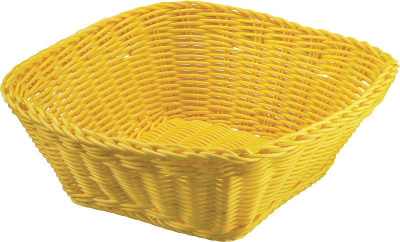 product image - Кошик квадратний Saleen BASKETS IN TREND COLOURS, 19х19х7,5 см, жовтий