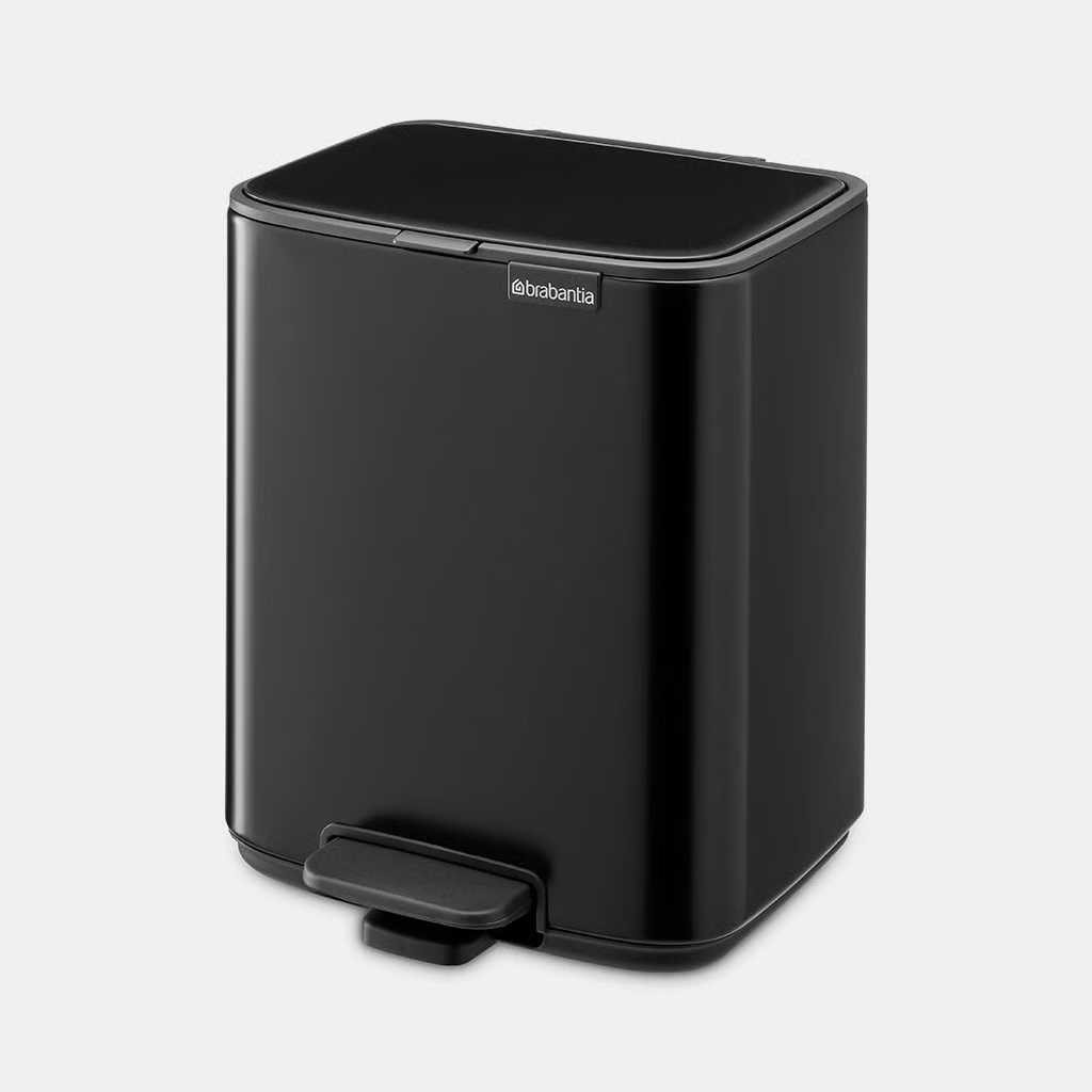 Бак для сміття Brabantia Bo Pedal Bin, об'єм 7 л, чорний матовий