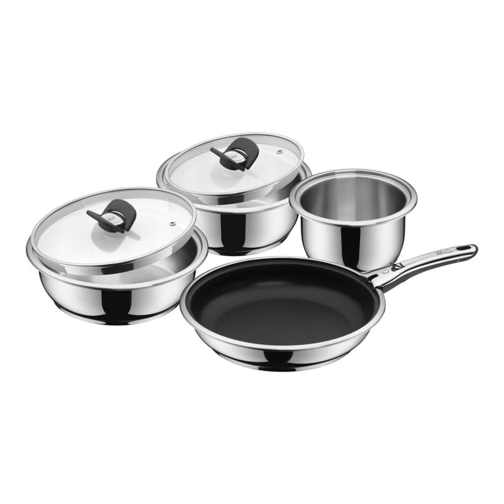 product image - Набор кухонной посуды WMF CLICK&SERVE, серебристый, 7 предметов