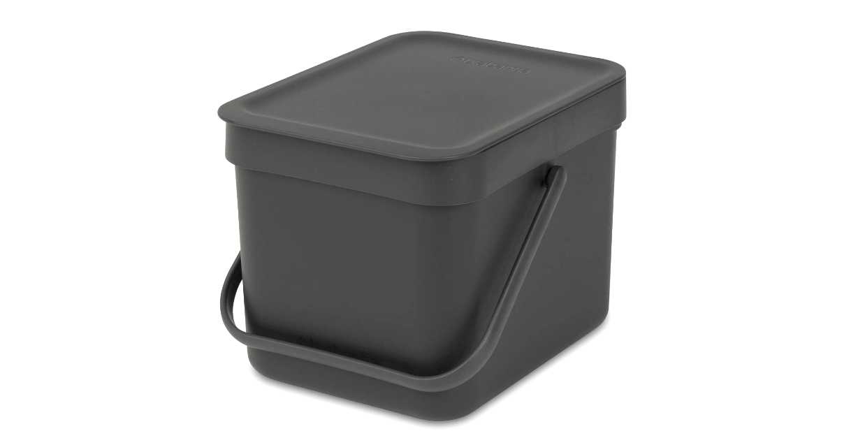 product image - Відро для сміття Sort & Go Brabantia, об'єм 6 л, сірий