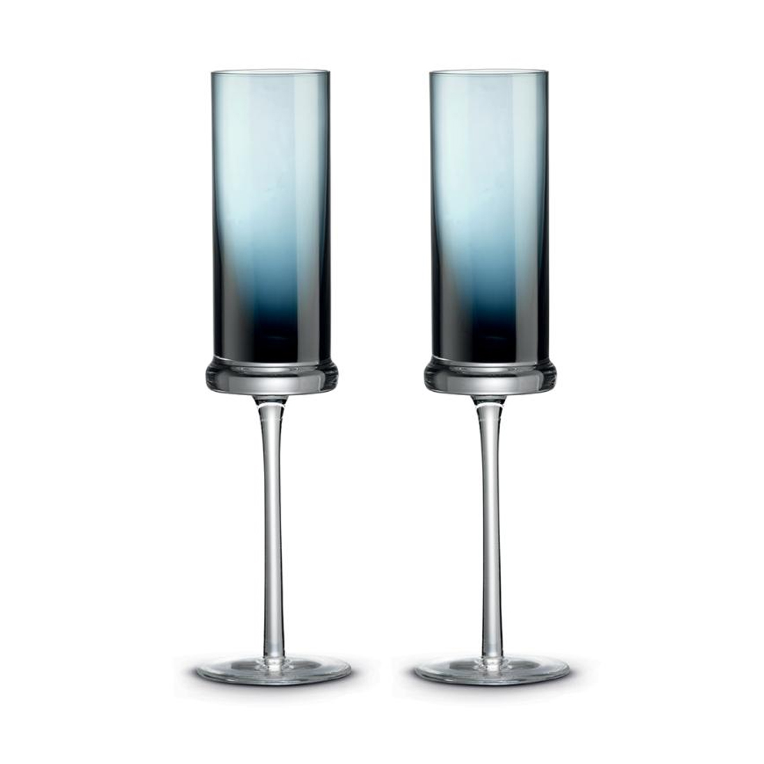 product image - Набір келихів для ігристого вина Pozzi Milano Fun Classy, об’єм 0,19 л, синій, 2 шт