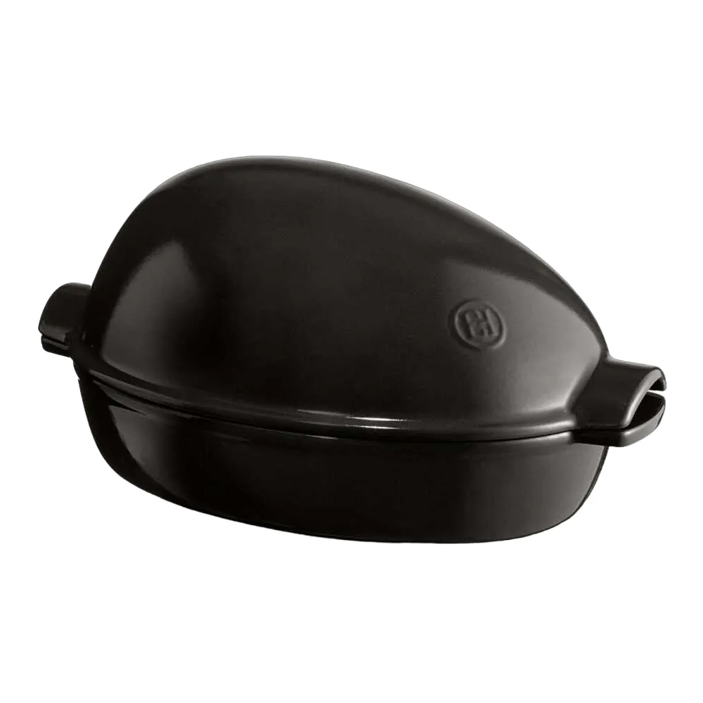 product image - Форма для запікання курки з кришкою Emile Henry OVENWARE, 41,5x27,5 см, чорний