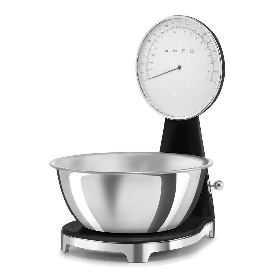 Ваги кухонні Smeg 50 Style, 31,5х18х25 см, чорний