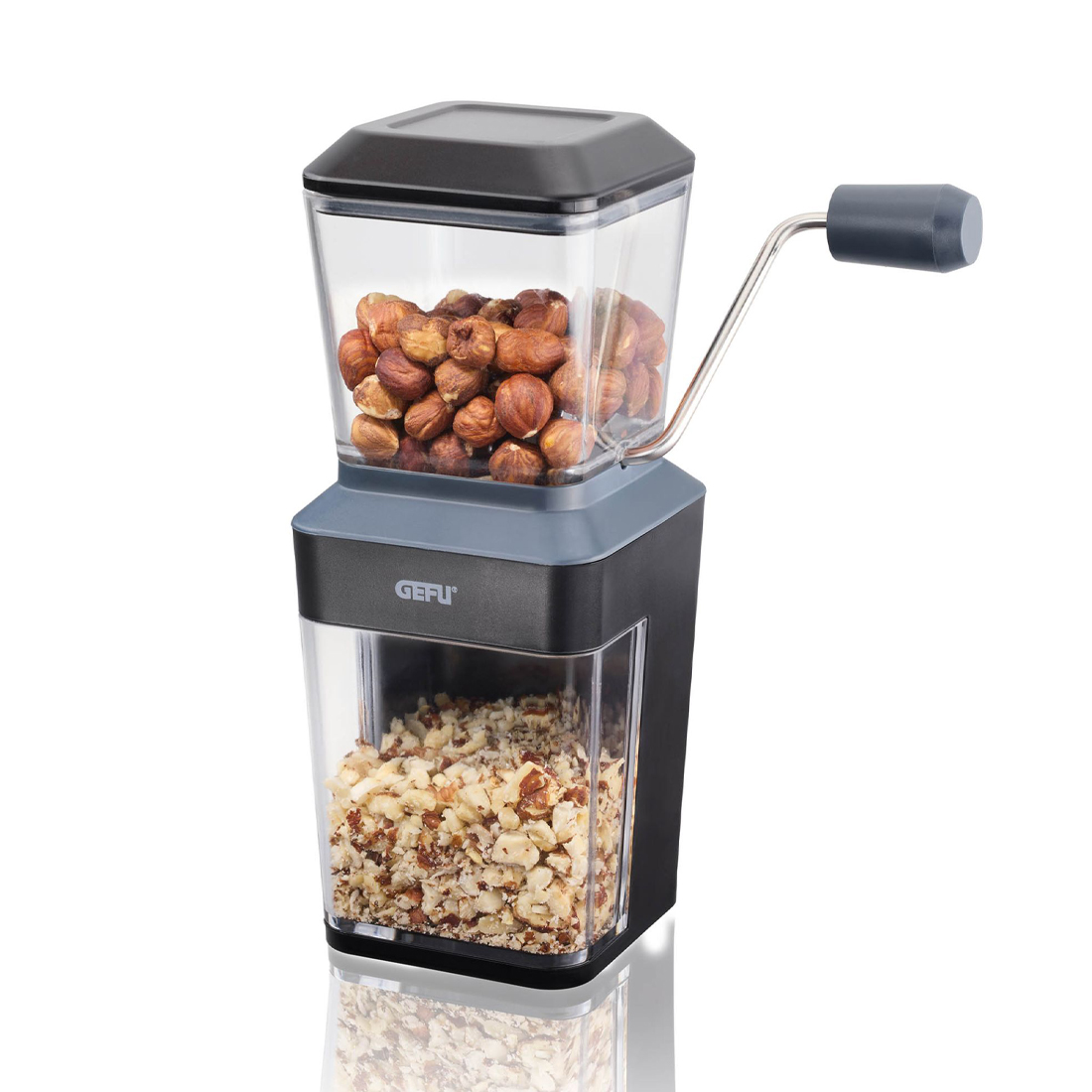 product image - Подрібнювач для горіхів GEFU Trito, прозорий з чорним