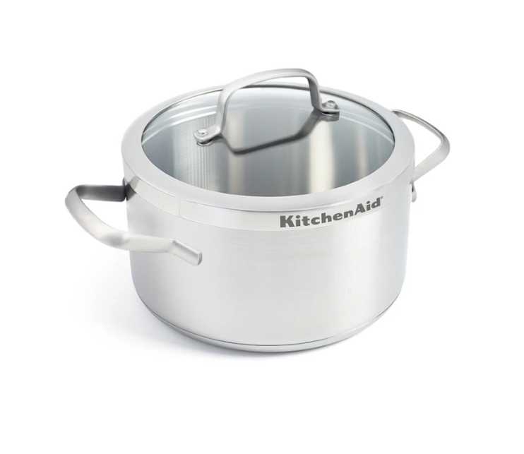 product image - Каструля з кришкою KitchenAid PROLINE, об'єм 3,3 л, сріблястий