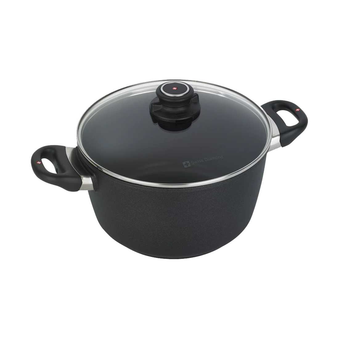 product image - Кастрюля с антипригарным покрытием Swiss Diamond XD INDUCTION, объем 5,2 л, черный