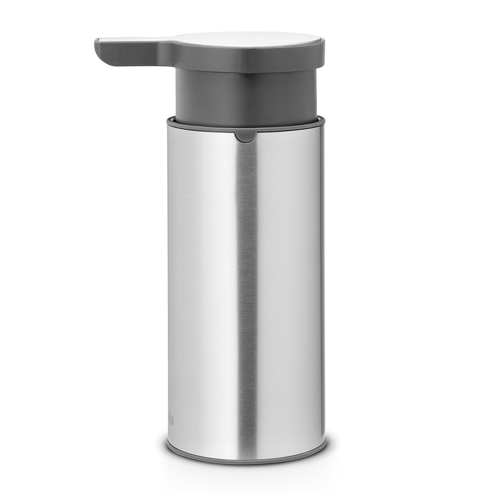 product image - Дозатор для рідкого мила Brabantia, об'єм 0,2 л, сріблястий з сірим