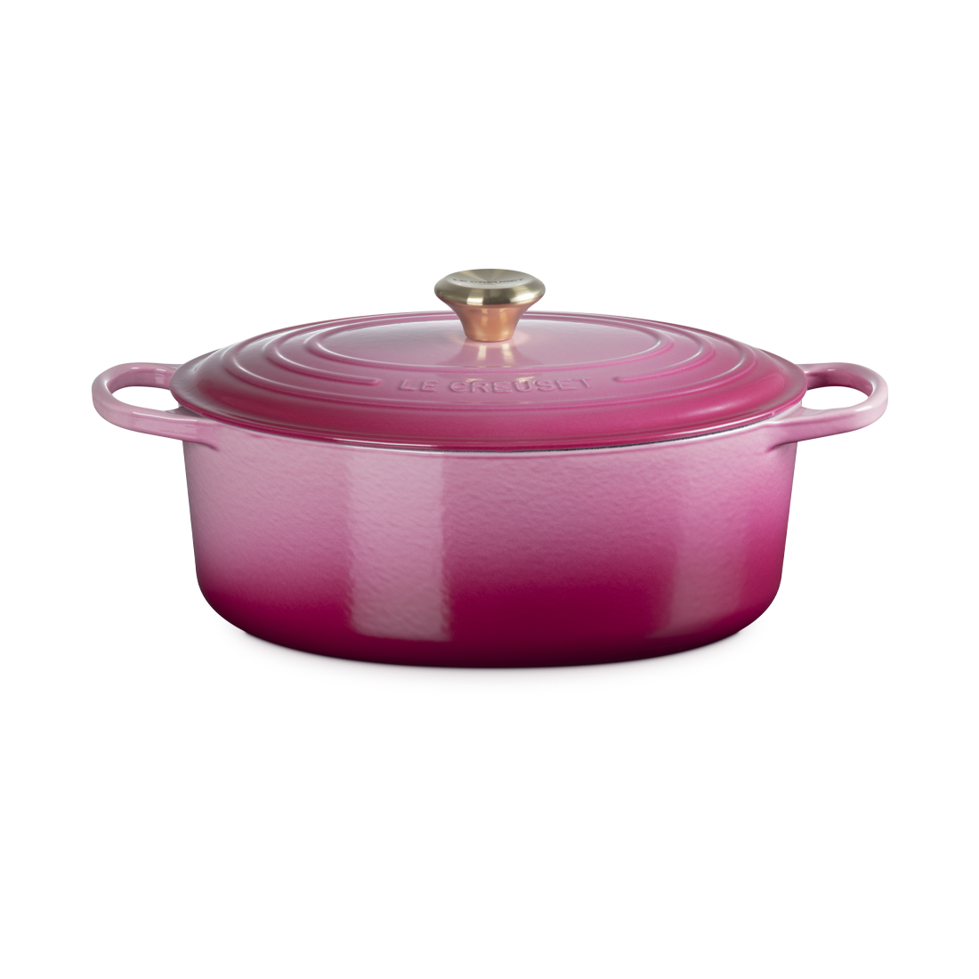 product image - Кастрюля овальная чугунная с крышкой Le Creuset Cast Iron Berry, объем 6,3 л, диаметр 31 см