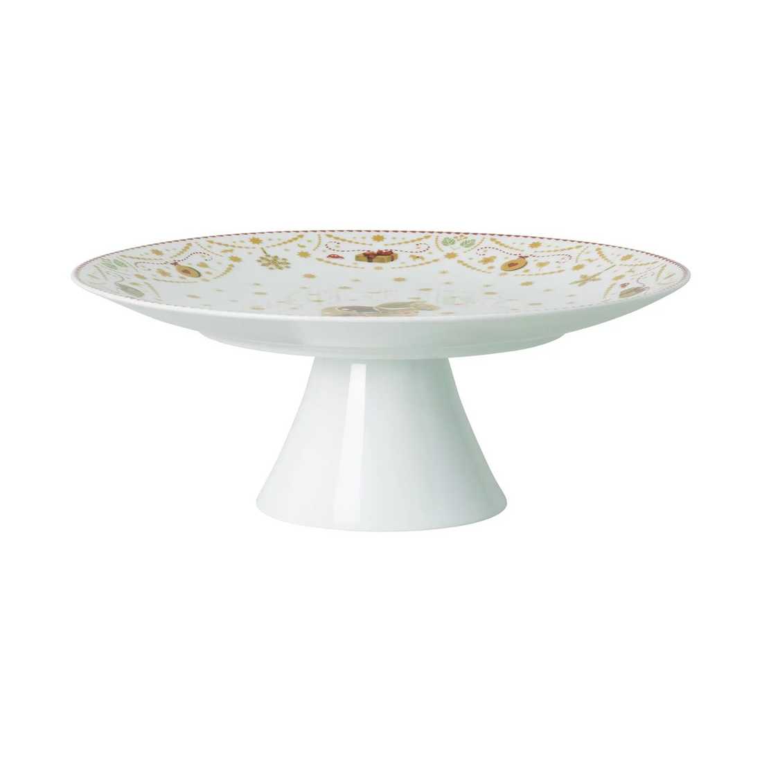 product image - Блюдо сервірувальне на ніжці Hutschenreuther CHRISTMAS LOVE, діаметр 28 см, білий з малюнком