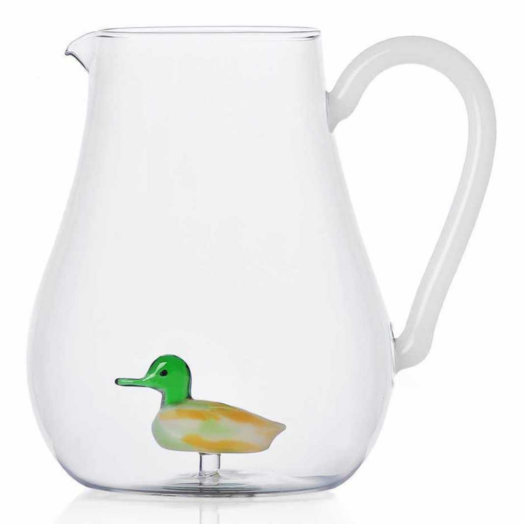 product image - Кувшин для холодных напитков "утка" Ichendorf ANIMAL FARM, объем 1,5 л, высота 18 см, прозрачный