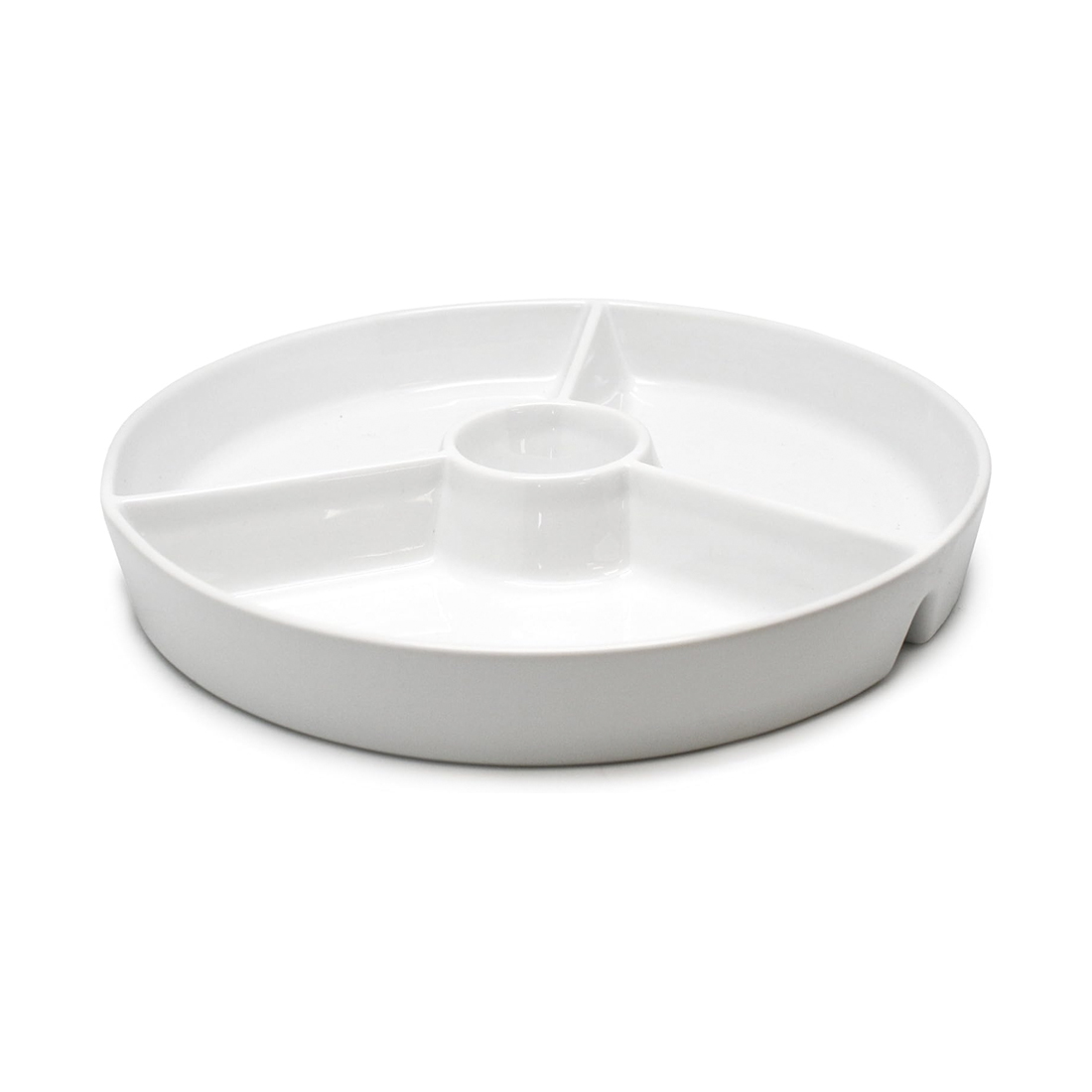 product image - Блюдо с 3 отделениями Nerthus, фарфор, 19,5х19,5х3,5 см, белый