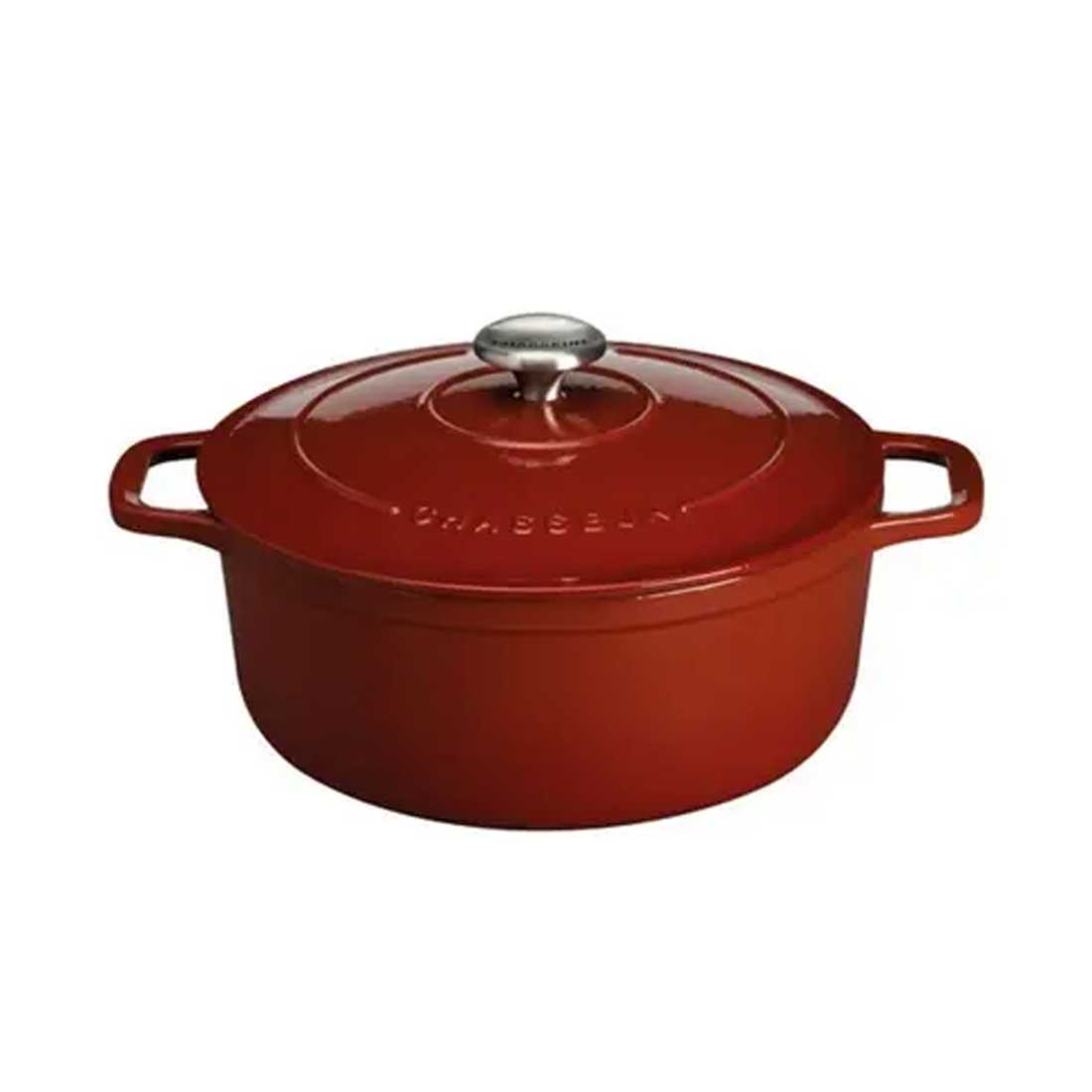 product image - Кастрюля с крышкой Chasseur ROUND CASSEROLE, объем 2,5 л, диаметр 20 см, красный рубин