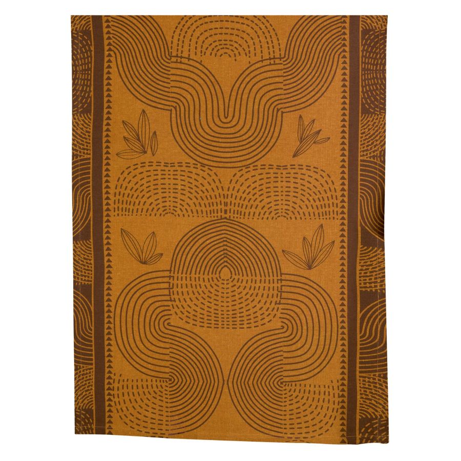 product image - Полотенце кухонное Winkler ETNA, 50x70 см, янтарный с рисунком