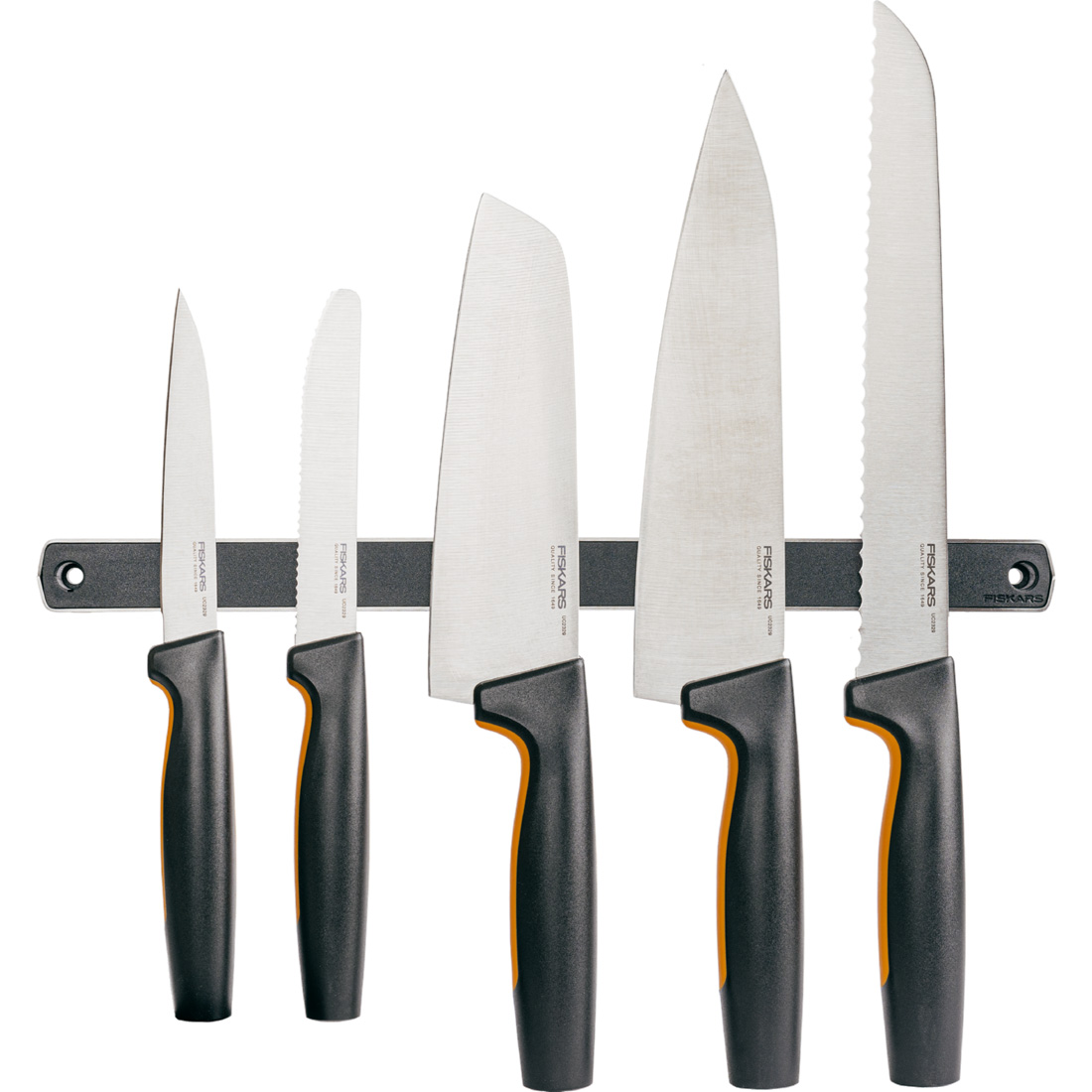 Магнітний тримач для ножів Fiskars Functional Form, довжина 32 см, чорний