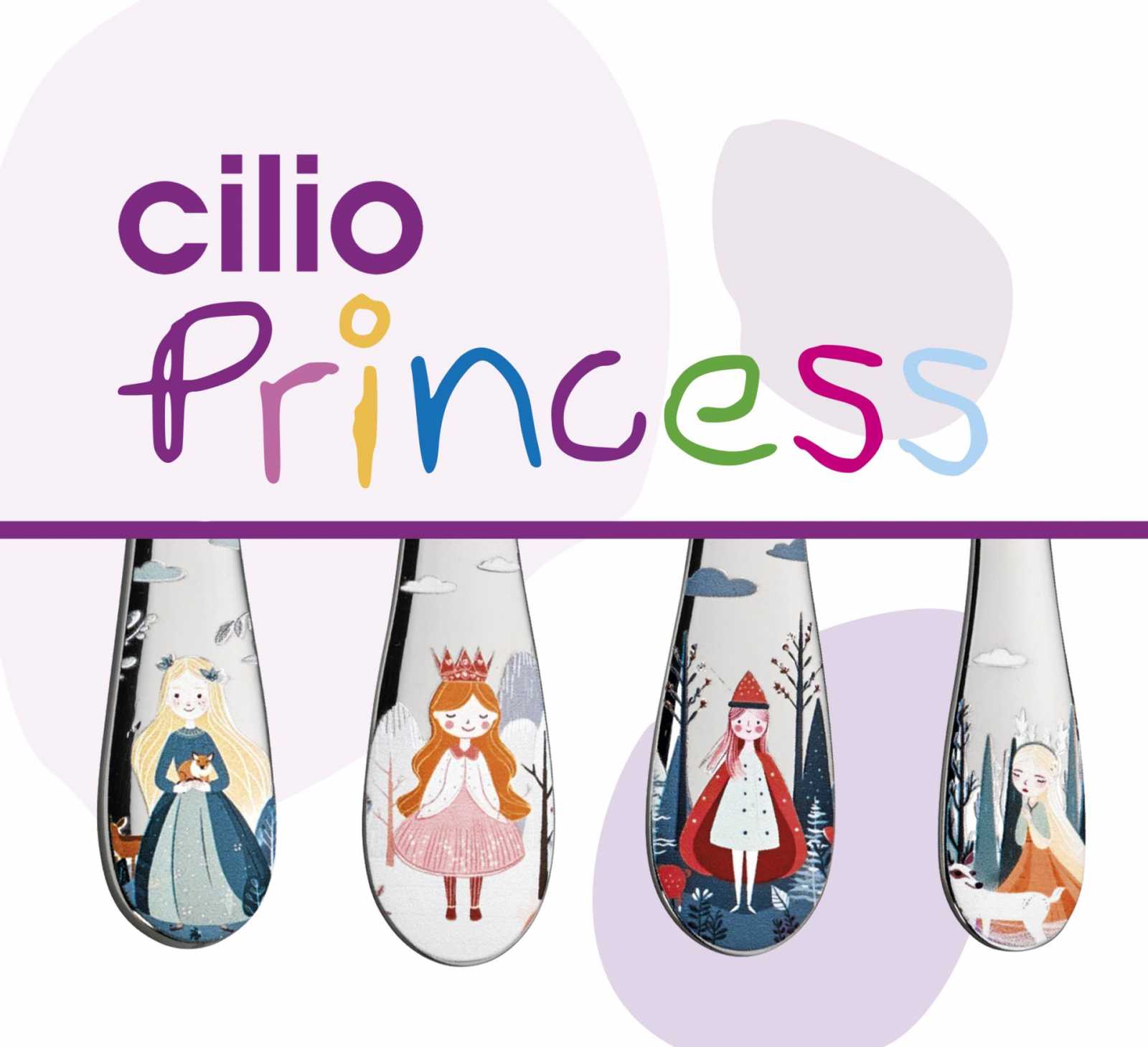 Набір дитячих столових приборів Cilio Princess, 4 пр.