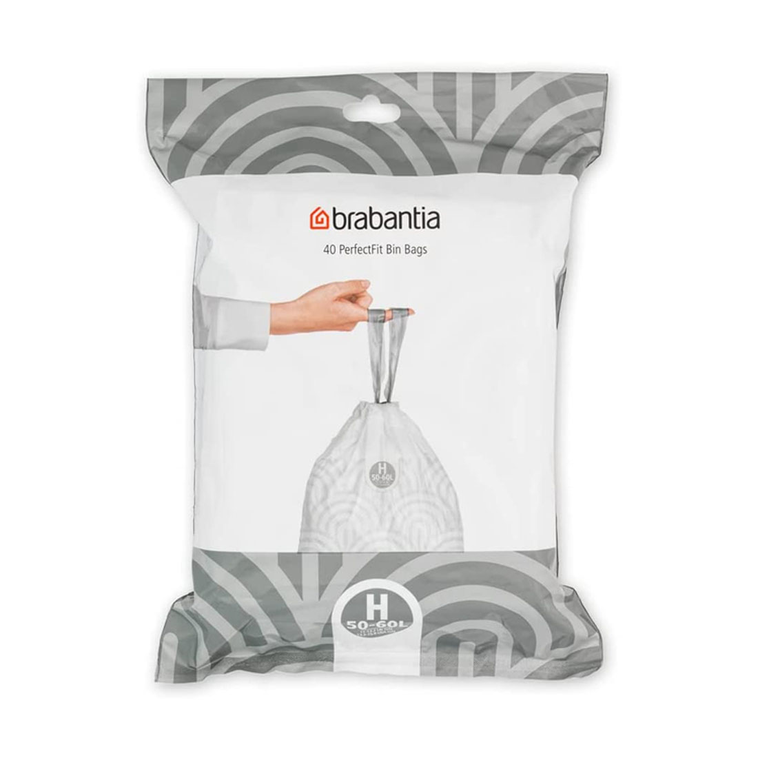 product image - Набір пакетів для сміття Brabantia PerfectFit, об'єм 50-60 л, 40 шт