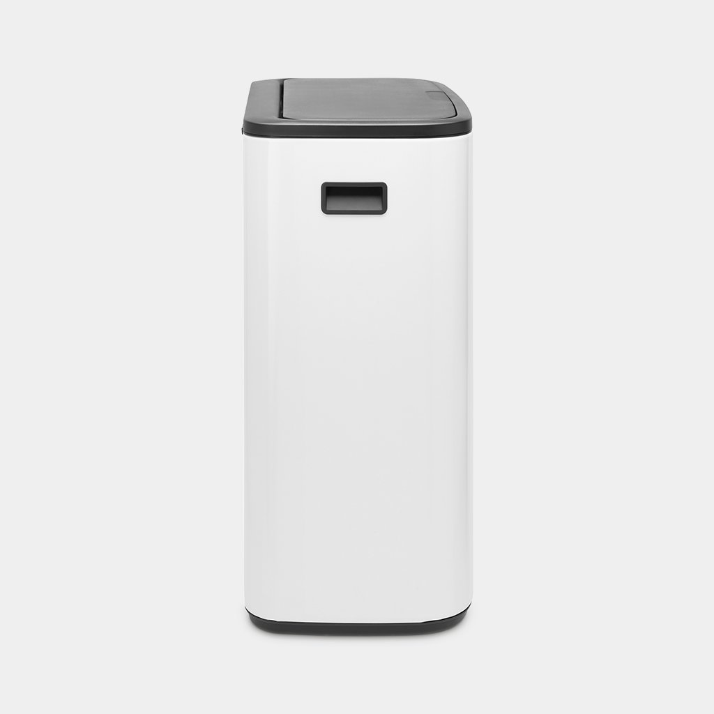 Бак для сміття двосекційний Brabantia Bo Touch Bin 2х30 л, білий
