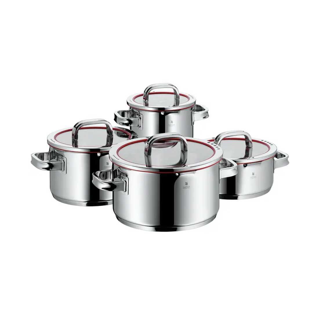 product image - Набор кастрюль с крышками WMF FUNCTION 4, серебристый, 4 шт