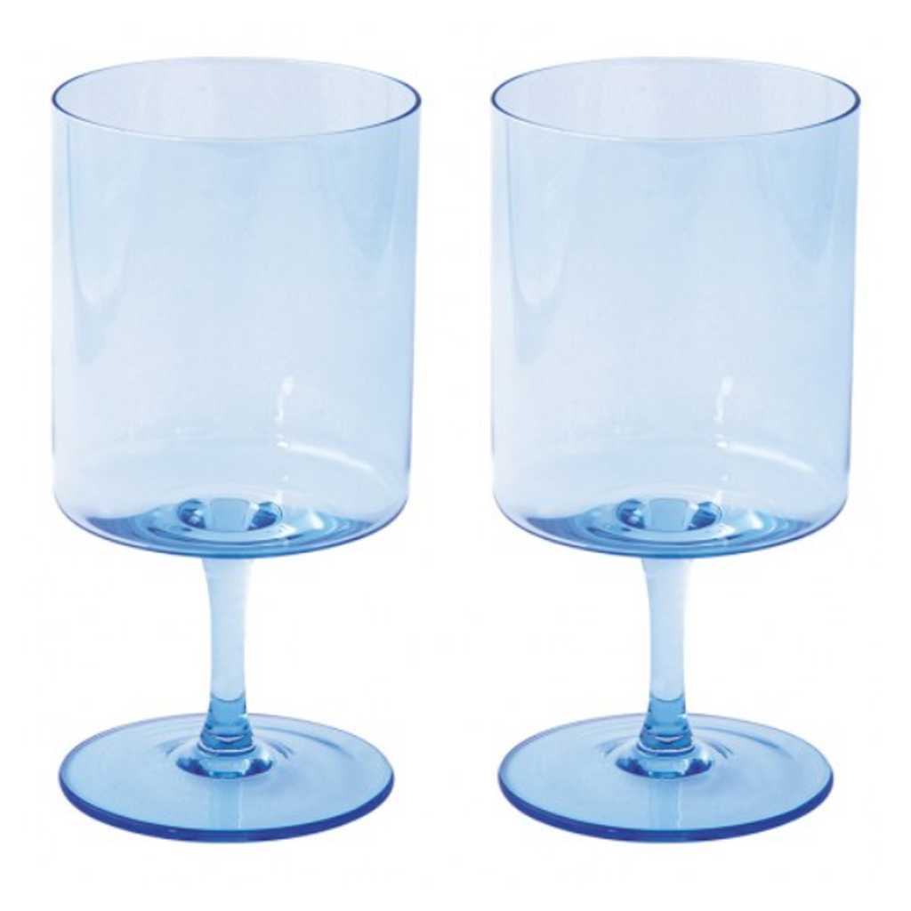 product image - Набор бокалов для вина Easy Life RAINBOW, объем 0,36 л, голубой, 2 шт