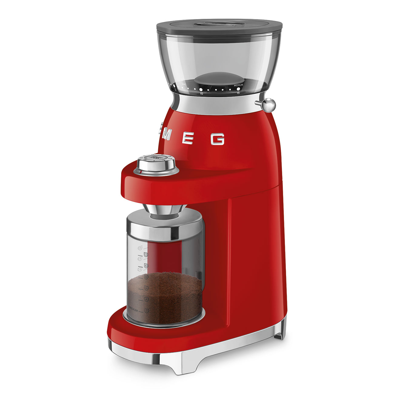 Кофемолка Smeg 50 STYLE, 15x34,5x22 см, красный