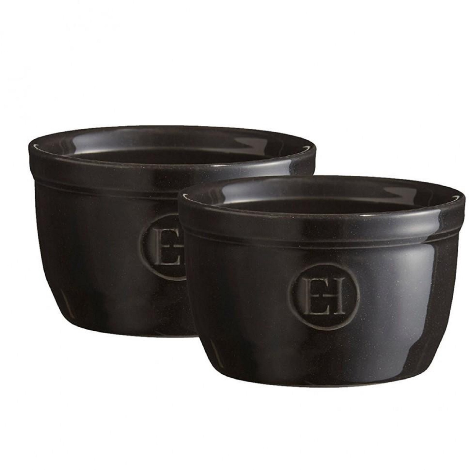 product image - Набір порційних форм для запікання Emile Henry OVENWARE, діаметр 9 см, чорний, 2 штуки