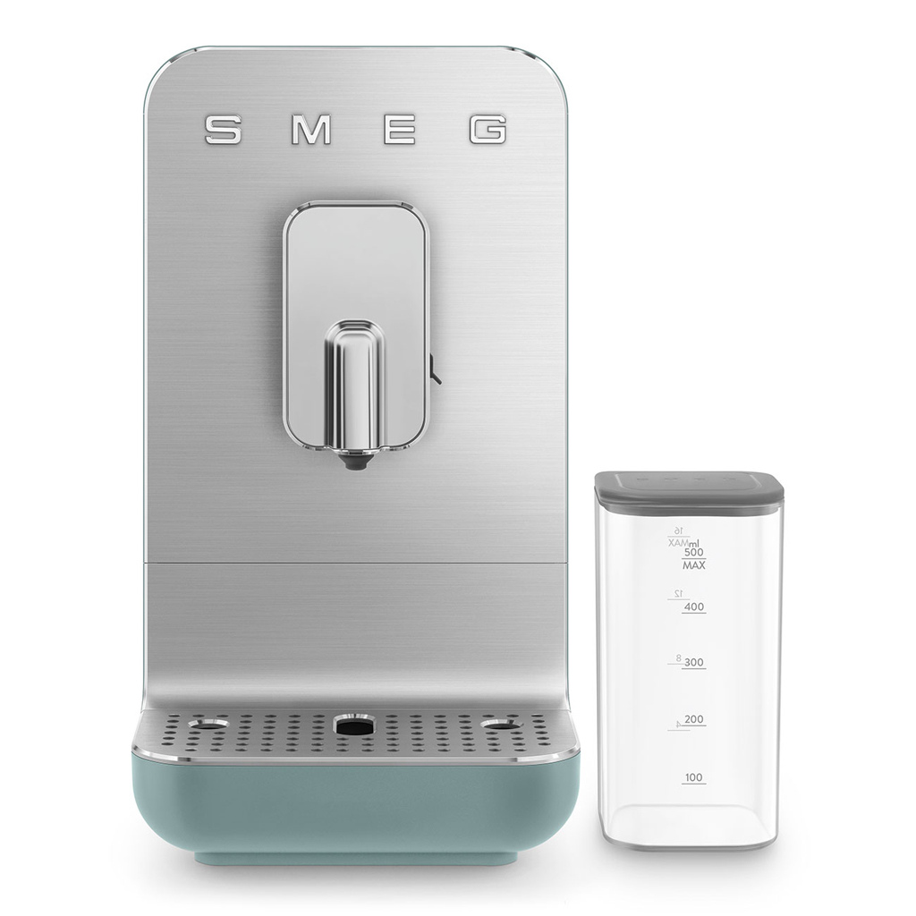 product image - Кавомашина автоматична з авто капучинатором Smeg COLLEZIONE, об'єм 1,4 л, смарагдово-зелений