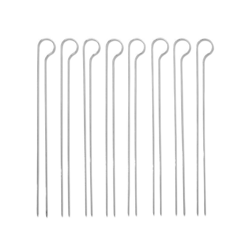 product image - Набор шпажек для гриля Weber, длина 33 см, серебристый, 8 шт