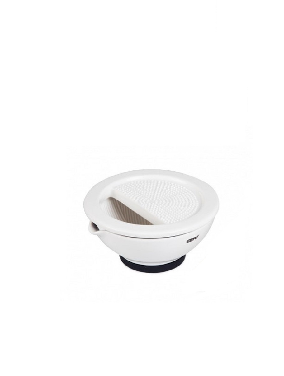 product image - Ступка порцелянова з терткою GEFU, білий