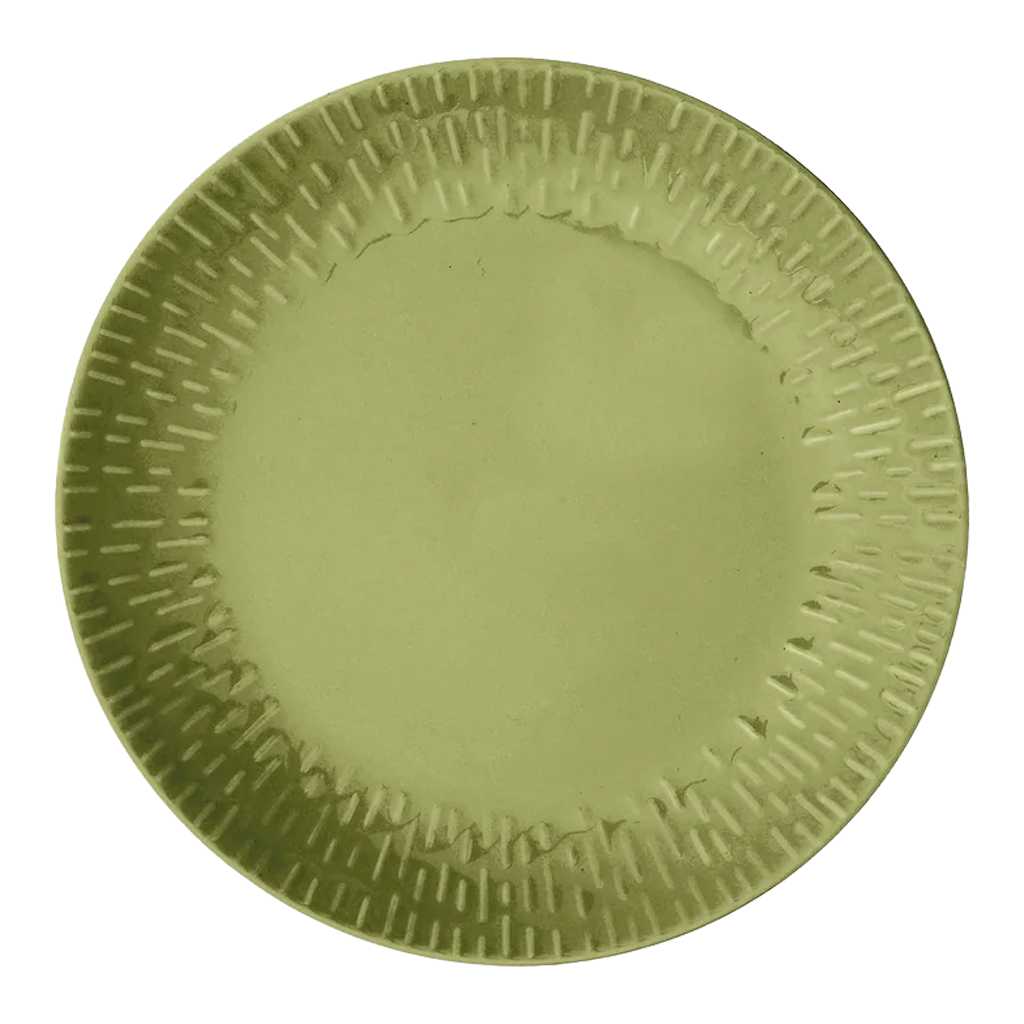 product image - Тарелка фарфоровая Aida CONFETTI, диаметр 24 см, оливковый